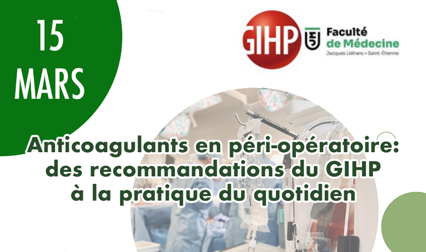 Anticoagulants en péri-opératoire...